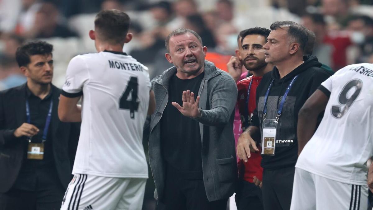 Besiktas coach Sergen Yalcin